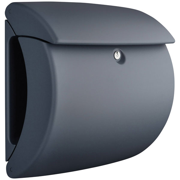 Burg Wächter 35650 PEARL Letterbox Granite Grey Matt with Newspape...