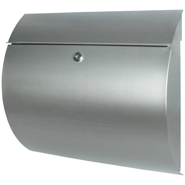 Burg Wächter 38640 TOSCANA 3856 Ni Stainless Steel Letterbox Silve...