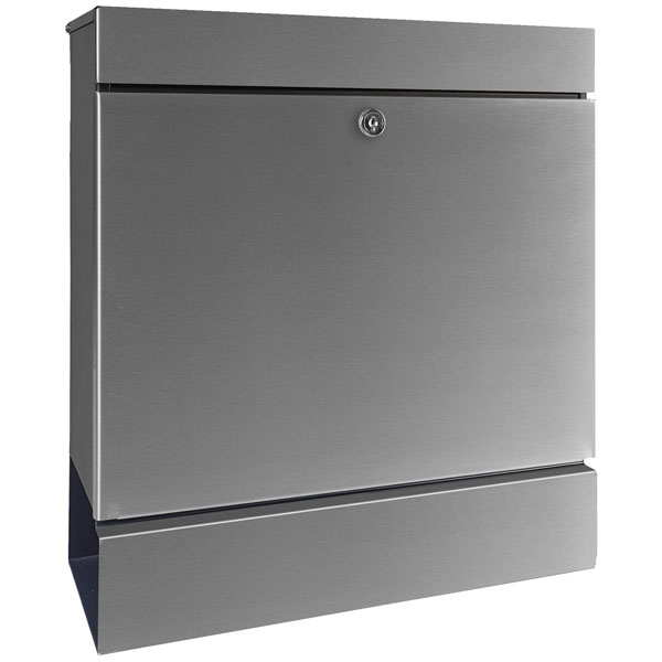 Burg Wächter 42020 SEATTLE Letterbox Matt Black Steel Stainless Ke...