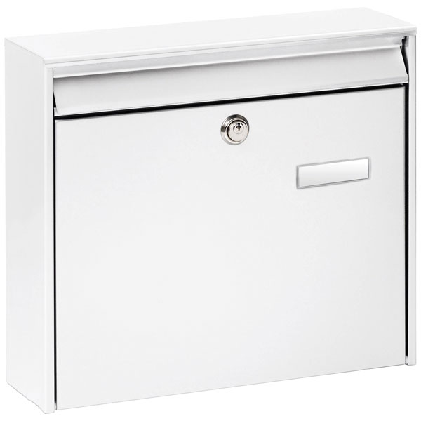 Burg Wächter 877W Potsdam Letterbox Steel White DIN C4 Galvanised