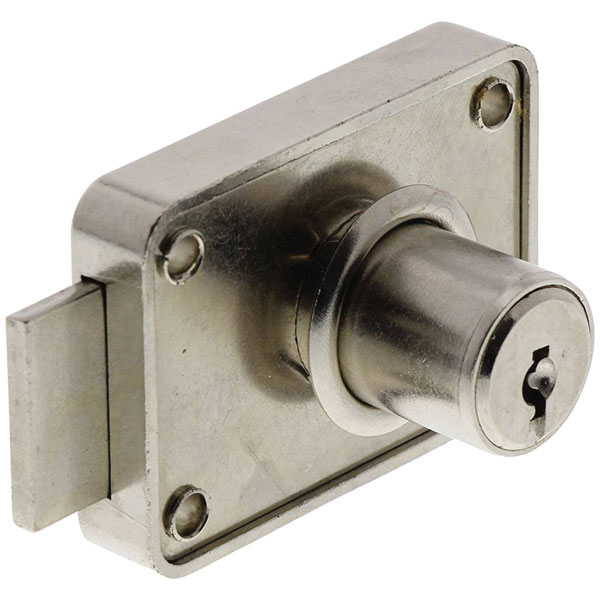 Burg Wächter MZ 83.SB Furniture Lock Brass Nickel-Plated Keyed Dif...
