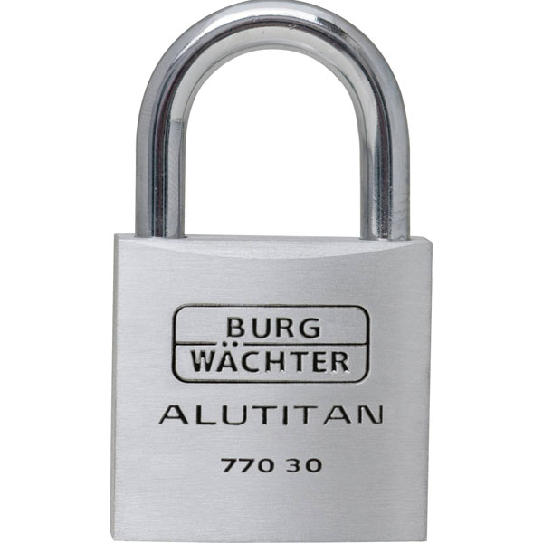 Burg Wächter 36141 PADLOCK DUO 770 20 4 Keys Keyed-Alike Aluminium
