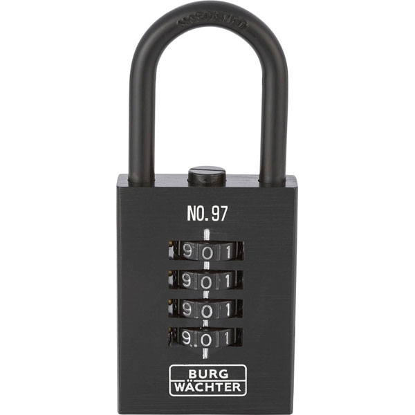 Burg Wächter Numero 97 50 SB Padlock 50mm Solid 4-Digit Numeric Lock