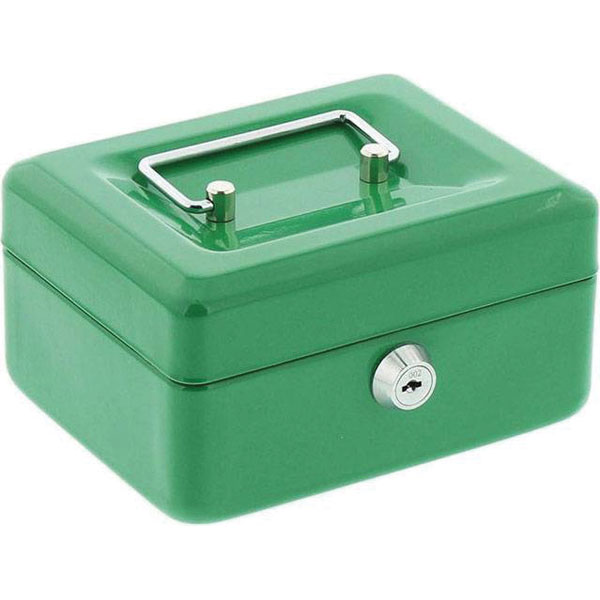 Burg Wächter 10700 Cash Box 250x90x180mm Black Secure Key & Handle