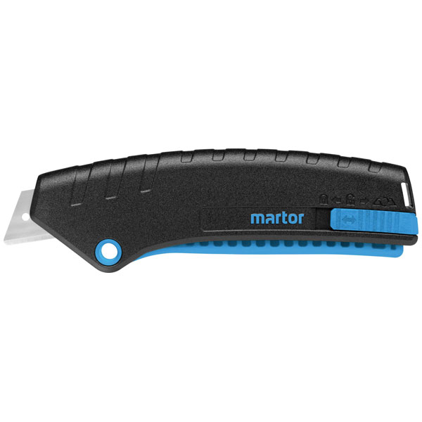 Martor 12500202 SECUNORM MIZAR Knife: Rounded Blade Lever GS Certified