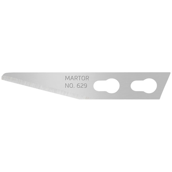 Martor 629.50 Spare Blades 10 Pieces High-Quality Steel Rounded Tips