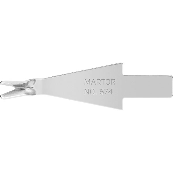 Martor 674.50 Trim Blade 10 Pieces Stainless Steel Food-Safe Repla...