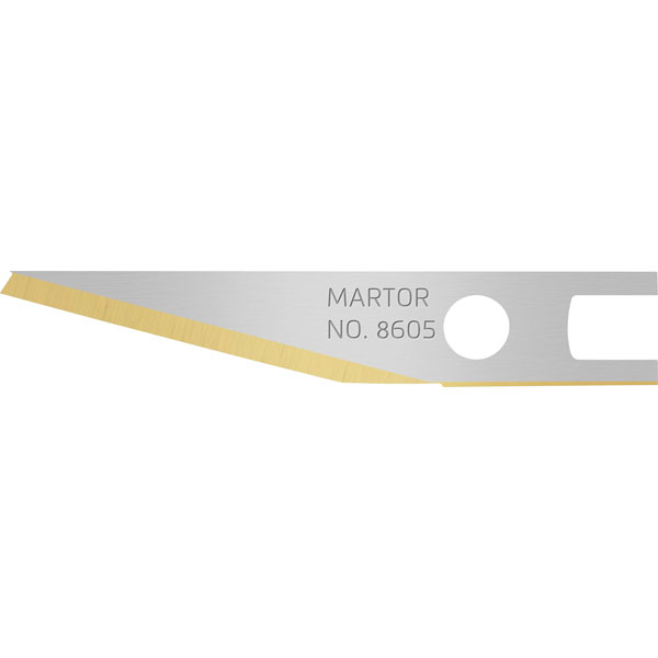 Martor 8605.65 Graphics Blade 100 Pieces High-Quality Tin Coated Steel