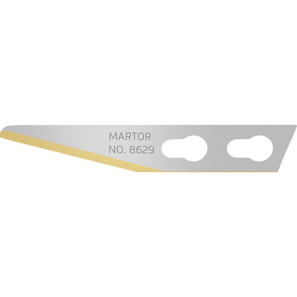 Martor 8629.65 Graphics Blade Steel Tin Coated Rounded Tip 100 Pieces