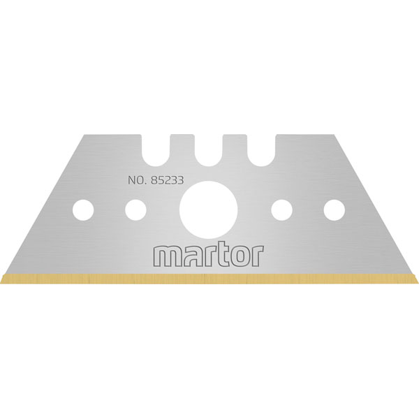 Martor 85233.70 Trapezoidal Blade Steel Tin Coated 2-Way 10 Pieces