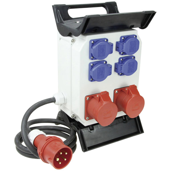 REV 0512592555 CEE Power Distributor 400V 16A 1Piece Red Durable D...