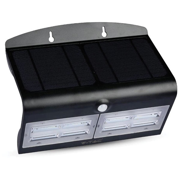 V-TAC 8279 VT-767-7-B Solar Wall Light Motion Detector 7W Black