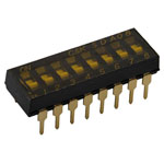 C & K Switches SDA02H0SB Slide Dip Switch SPST 2 Switches 0.1A 5VDC SMT