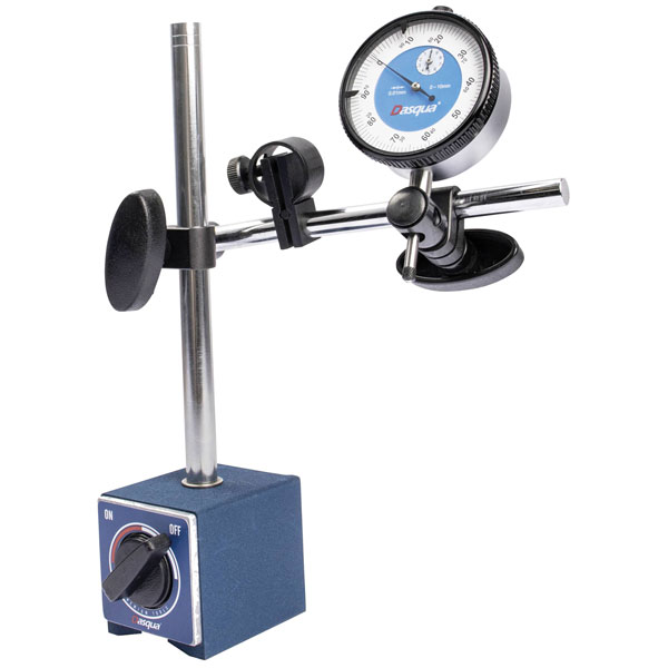 Dasqua 7611-1012 Magnetic Base Dial Indicator Set Measure 0.01 mm
