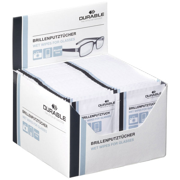 Durable 585302 Lens Wipes 100 Pcs Wet Cleaning Cloths For Lenses