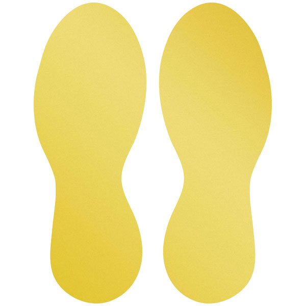 Durable 180804 Floor Marking Window A4 Removable Yellow 10 Pieces ...