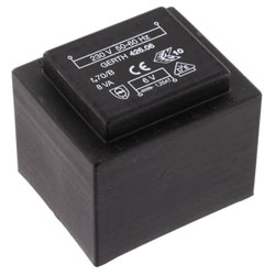 Gerth FL6.36 PCB Mount Transformer 2x115V 2x18V AC 6VA 166mA