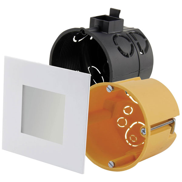 Heitronic 27632 LED Recessed Light 2W White for Stairs & Pedestals