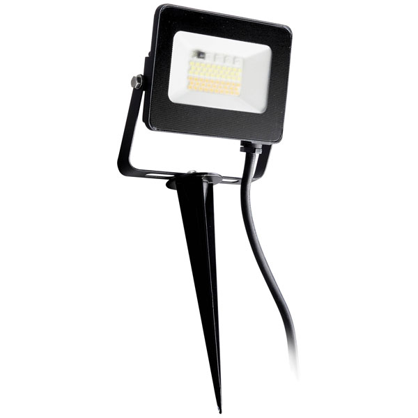 Heitronic 500645 KINGSTON Outdoor Floodlight 15W LED with Ground Spike