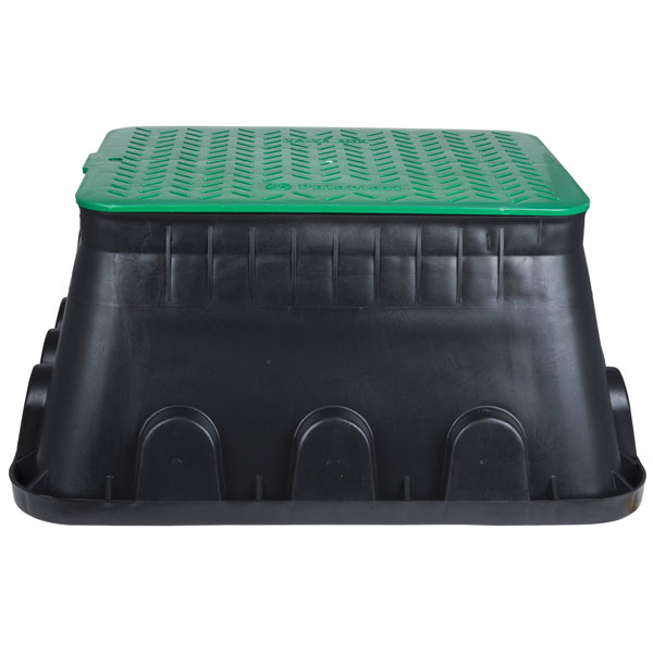 Heitronic 21042 Floor Socket Black/Green 500kg Load 12 Outputs
