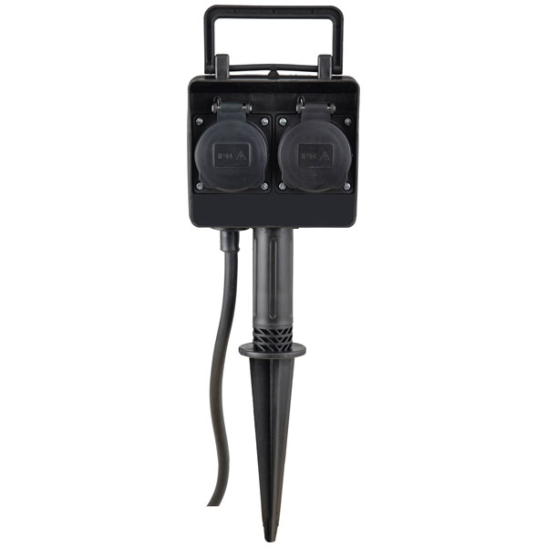 Heitronic 35466 Socket Splitter 2x Sockets for Flexible Power Use