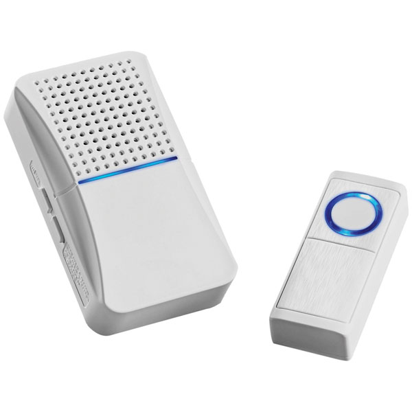Heitronic 500662 Wireless Doorbell Set 30 Melodies 85dB IP44 Weath...