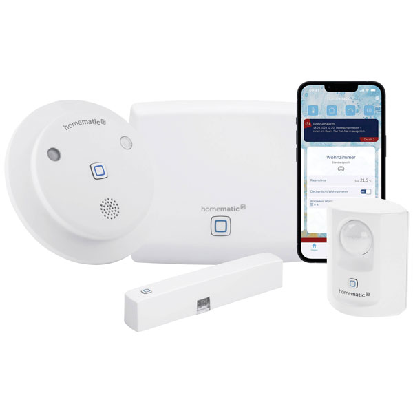 Homematic IP 153348A0 HmIP-SK7 Alarm System Kit Push Alerts No Clo...