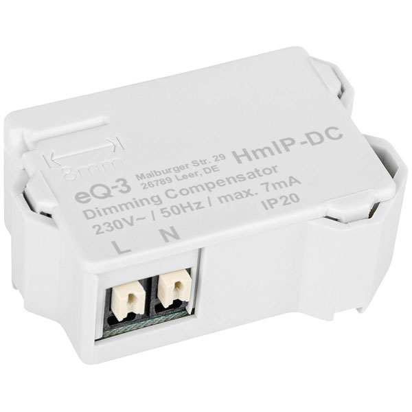 Homematic IP 155402A0 HmIP-DC Dimmer Compensator Eliminates LED Fl...