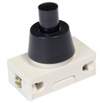 interBär 8001 Pushbutton Switch 250V 6A On/Off Latch 27x16x29.7mm White