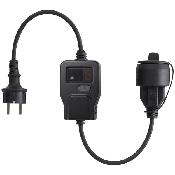 interBär 8813-004.01 Twilight Switch Black 230V Dusk/Dawn Timer