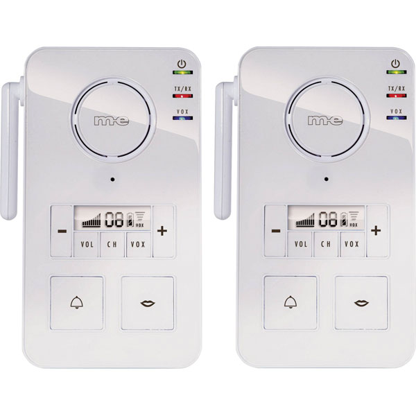 m-e FS 2.1 Door Phone Radio 446MHz 2000m White Versatile & Mobile Use