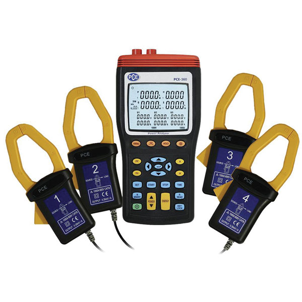 PCE Instruments PCE-360 Power Meter Monitors 3-Phase Energy PC Int...