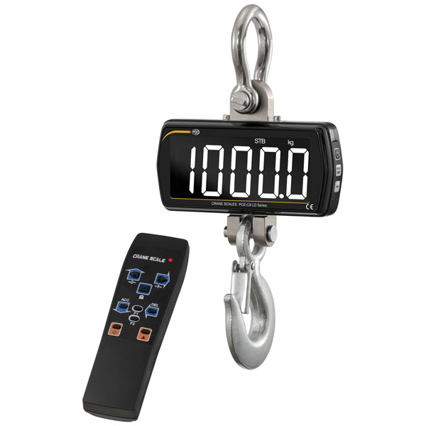PCE Instruments PCE-CS 1000LD Crane Scale 1000kg Robust Metal Housing