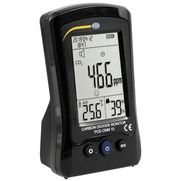 PCE Instruments PCE-CMM 10 CO2 Detector Measures Temperature & Hum...