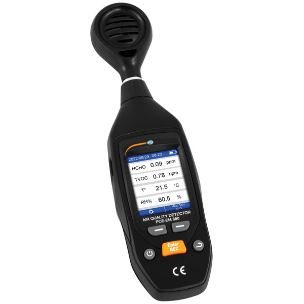 PCE Instruments PCE-EM 880 Air Quality Meter measures HCHO TVOC te...