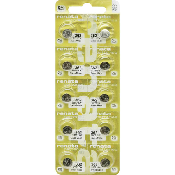 Renata X704493 Button Cell 361 1.55V 24mAh Silver Oxide 1Piece