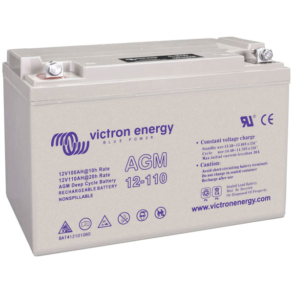 Victron Energy BAT412101104 Blue Power 12V 110Ah VRLA Gel Solar Ba...