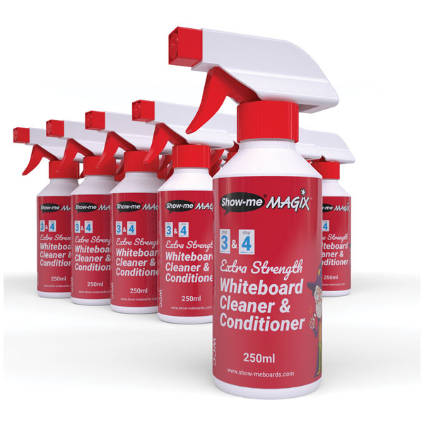 Show-me WCC16 Box of 16 Bottles of MAGIX Whiteboard Cleaner & Cond...