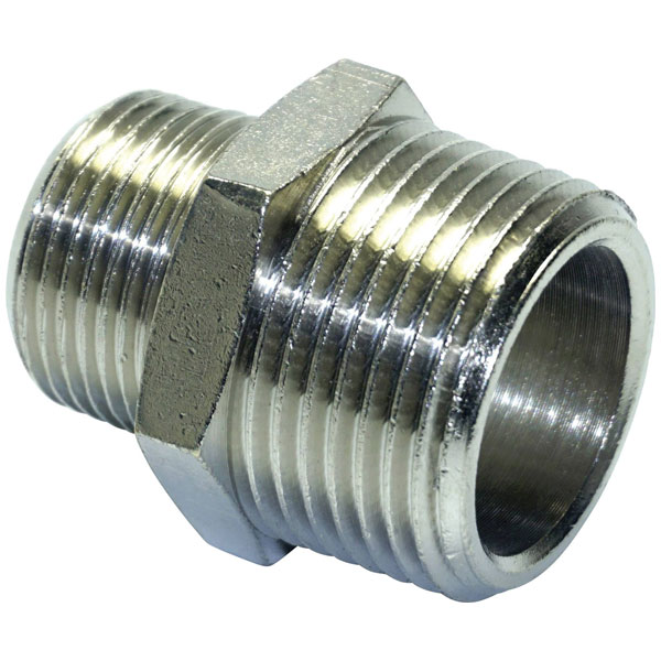 Aerotec 20.202.09 Pneumatic Twin Tail Brass 3/4" AG to 1" AG Adapter