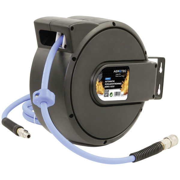 Aerotec 2009612 Aero 8 ECO Hose Recoiler 12 Bar Wall Mount Swivel 180°