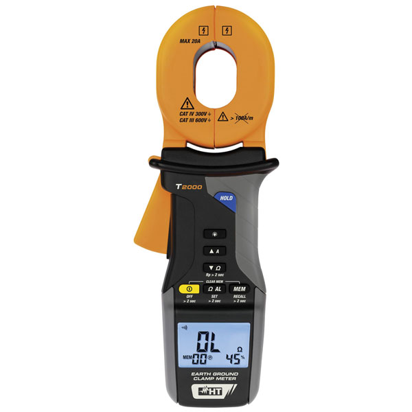 HT Instruments T2000 Earth Ground Clamp Meter Large Jaw Accurate R...
