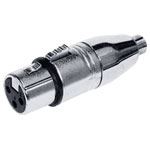 Kash55034 XLR Adapter XLR Plug to 6.35mm Stereo Jack 3-Pin