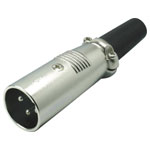 Kash 55022-B XLR Connector Straight 3 Pins Blue 1 piece