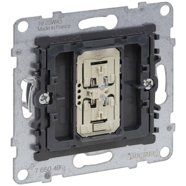 Legrand 765049 Seano Black Push-button Dimmer with Short-circuit P...
