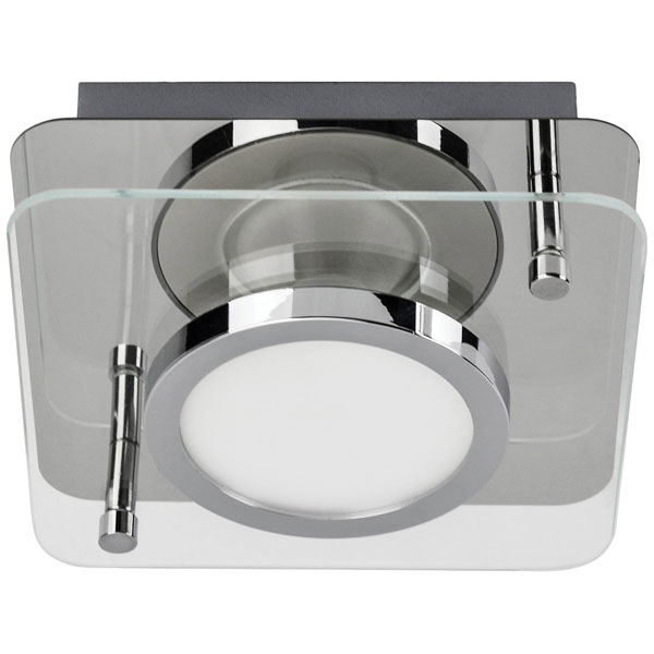LightMe LM85636 Aqua LED Wall Light GX53 6W Monochrome Chrome