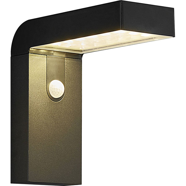 Nordlux 2118231003 Alya Solar Wall Light LED 5W Black Motion Sensor