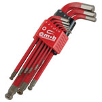 Peddinghaus 9061020101 Allen Key Set 9-Piece S2 Steel Non-Slip Holder