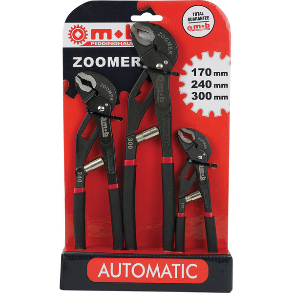 Peddinghaus 6483030001 Zoomer Pipe Wrench Set with Self-Adjusting ...