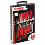 Peddinghaus 9129000801 Redgrip Screwdriver Set 10pc Magnetizer Phillips