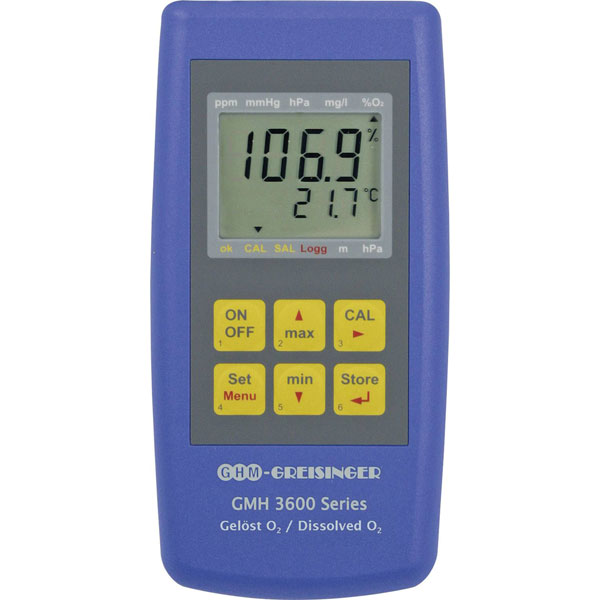 Greisinger GMH 3611-GL DO Meter Measures O2 Concentration and Satu...